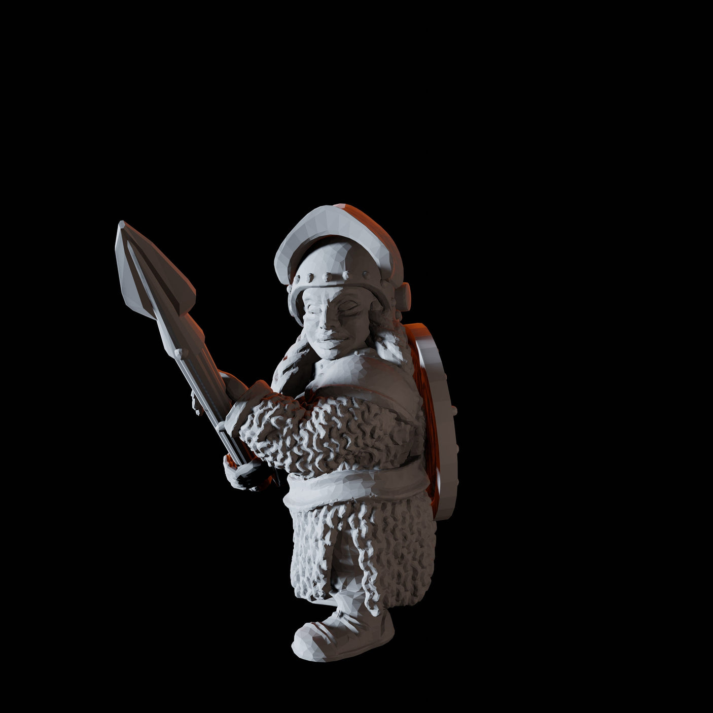 Fifteen Dwarf Spear Fighters Miniature for Dungeons and Dragons, Pathfinder or other TTRPGs