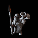 Fifteen Dwarf Spear Fighters Miniature for Dungeons and Dragons, Pathfinder or other TTRPGs