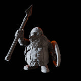 Fifteen Dwarf Spear Fighters Miniature for Dungeons and Dragons, Pathfinder or other TTRPGs