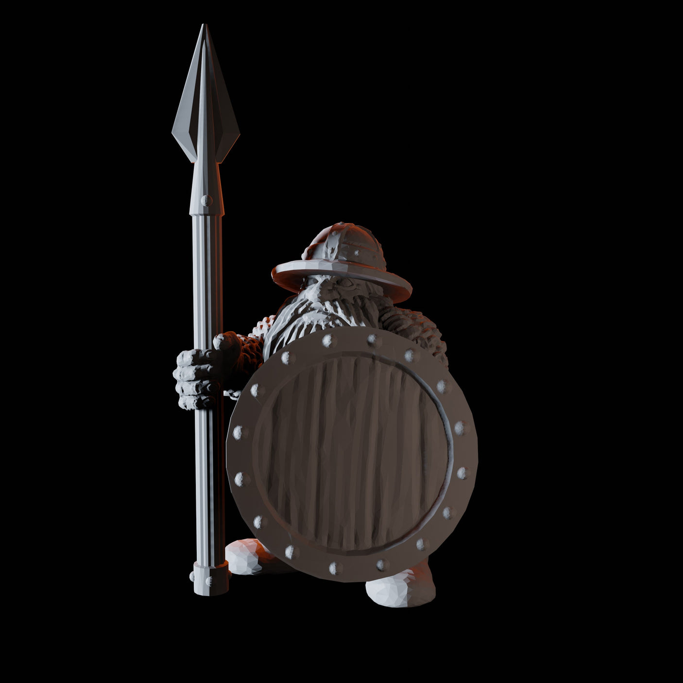 Fifteen Dwarf Spear Fighters Miniature for Dungeons and Dragons, Pathfinder or other TTRPGs