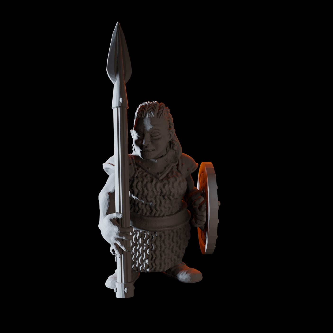 Fifteen Dwarf Spear Fighters Miniature for Dungeons and Dragons, Pathfinder or other TTRPGs