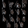 Fifteen Dwarf Spear Fighters Miniature for Dungeons and Dragons, Pathfinder or other TTRPGs