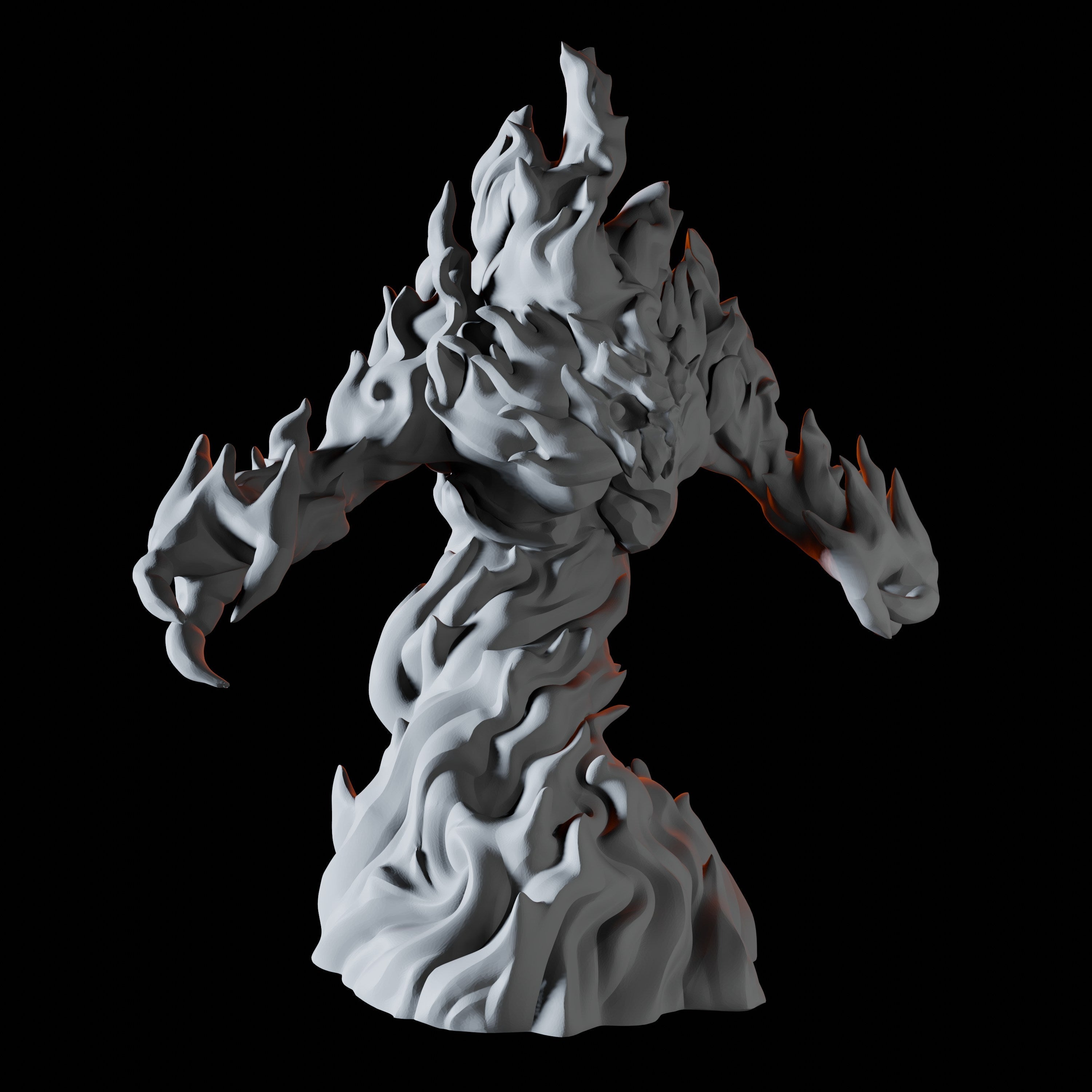 Fire Elemental Miniature A for Dungeons and Dragons - Myth Forged