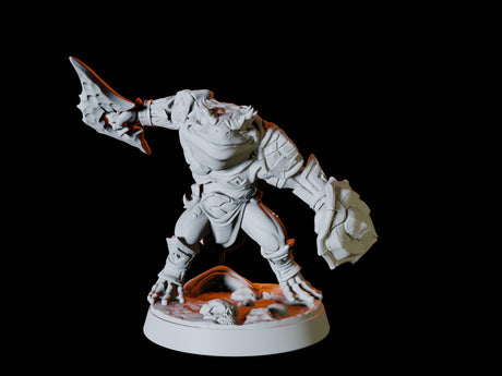 Five Bullywug Soldiers Miniature for Dungeons and Dragons, Pathfinder or other TTRPGs