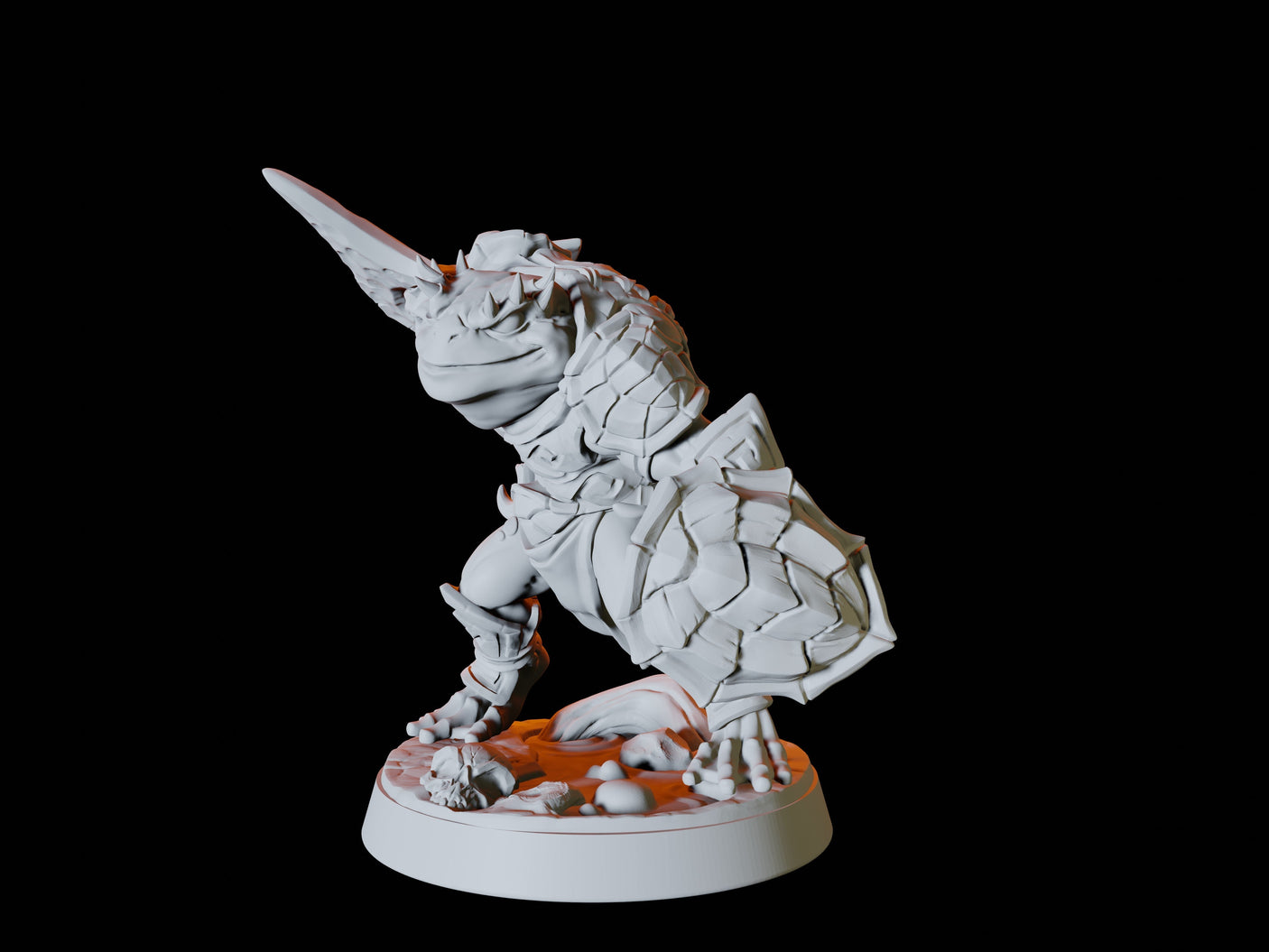 Five Bullywug Soldiers Miniature for Dungeons and Dragons, Pathfinder or other TTRPGs