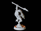 Five Bullywug Soldiers Miniature for Dungeons and Dragons, Pathfinder or other TTRPGs
