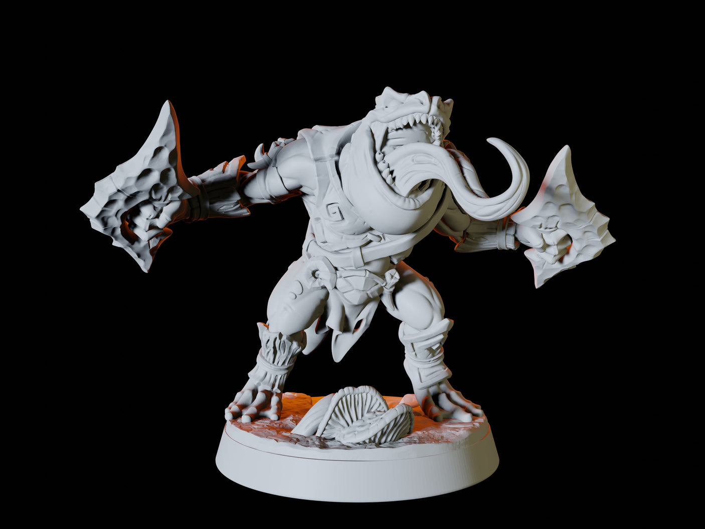 Five Bullywug Soldiers Miniature for Dungeons and Dragons, Pathfinder or other TTRPGs