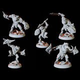 Five Bullywug Soldiers Miniature for Dungeons and Dragons, Pathfinder or other TTRPGs