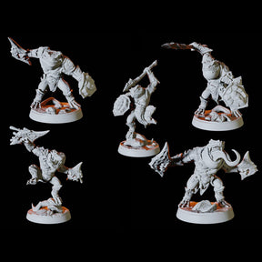 Five Bullywug Soldiers Miniature for Dungeons and Dragons, Pathfinder or other TTRPGs