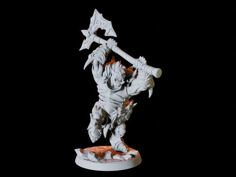 Five Frost Orc Soldiers Miniature for Dungeons and Dragons, Pathfinder or other TTRPGs