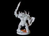 Five Frost Orc Soldiers Miniature for Dungeons and Dragons, Pathfinder or other TTRPGs