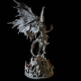 Flame Demon Miniature for Dungeons and Dragons, Pathfinder or other TTRPGs