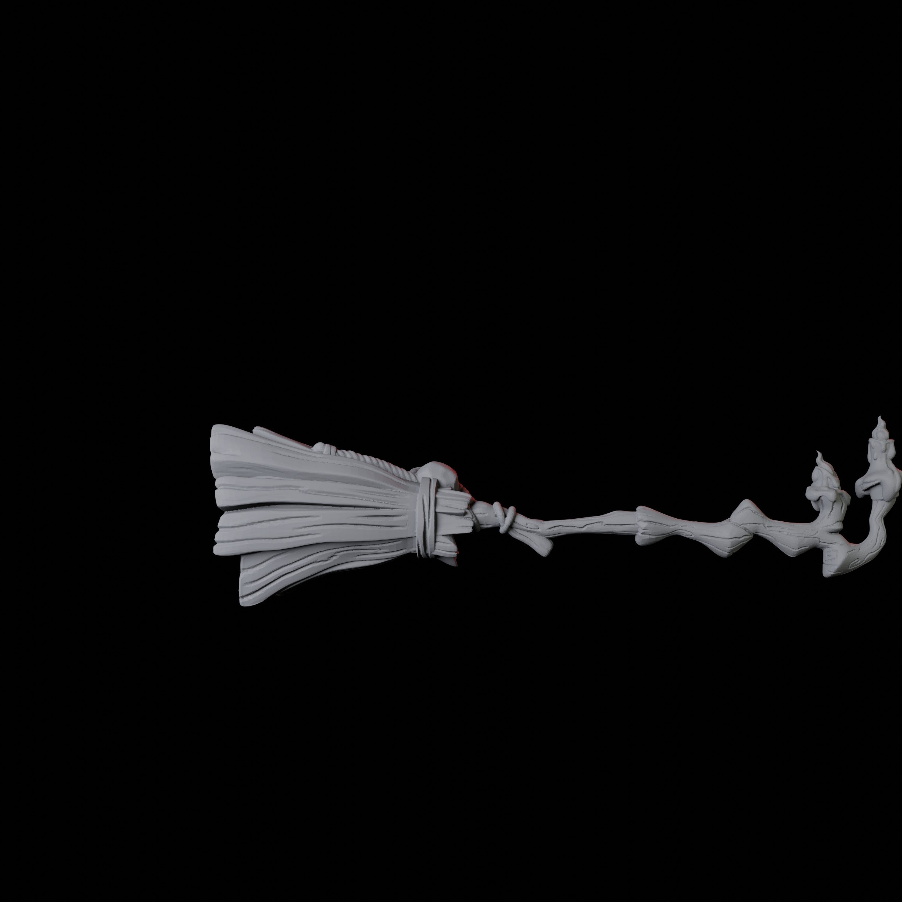 Flying Broomstick A Miniature for Dungeons and Dragons