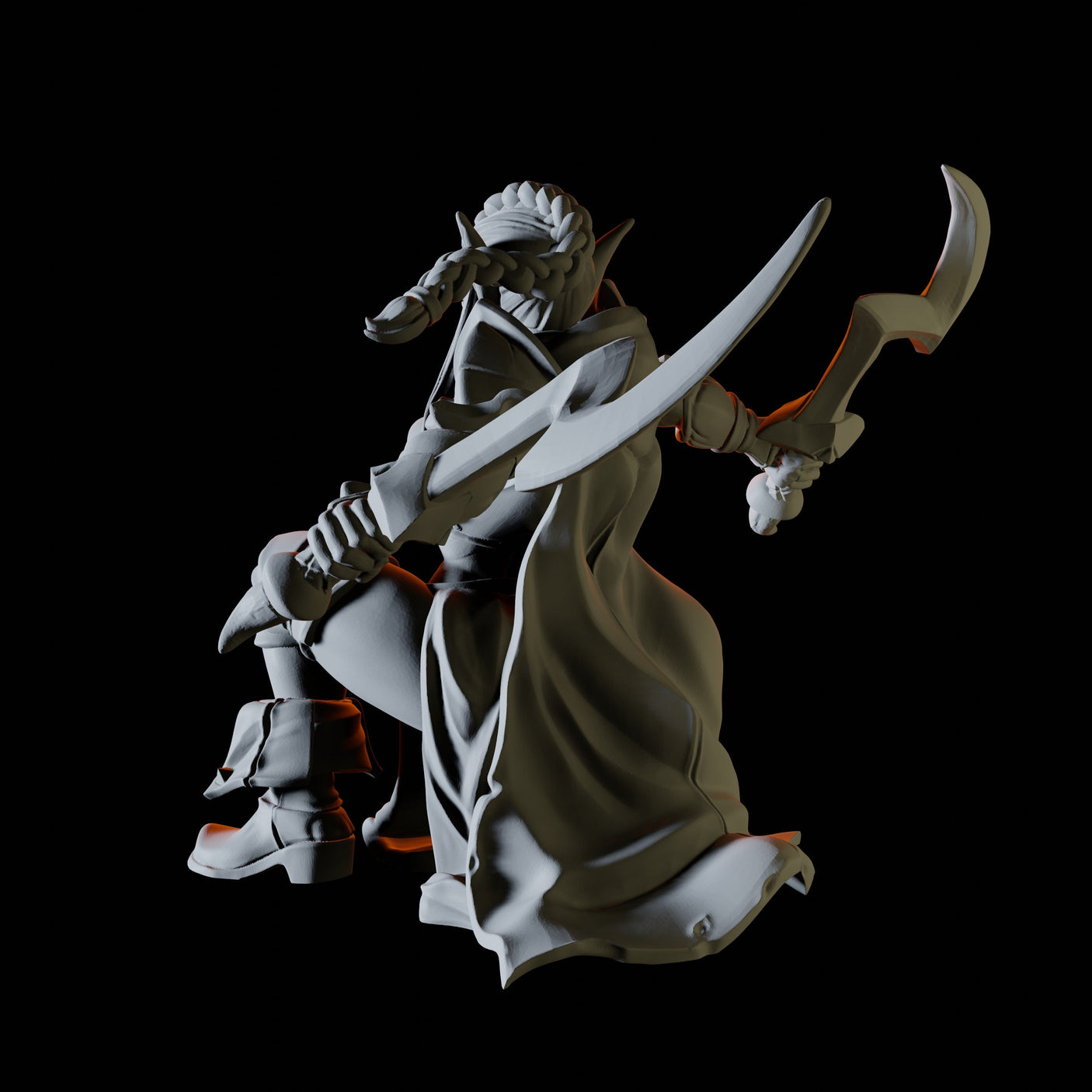 Forest Rogue Miniature for Dungeons and Dragons, Pathfinder or other TTRPGs