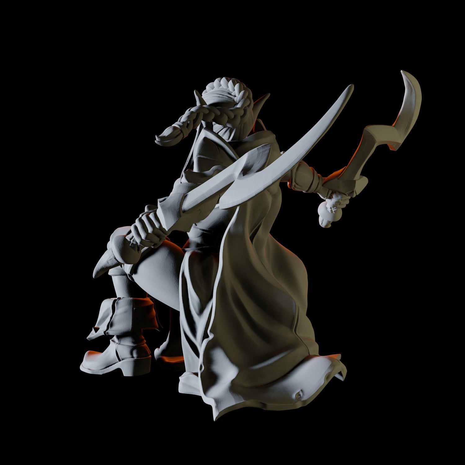 Forest Rogue Miniature for Dungeons and Dragons, Pathfinder or other TTRPGs