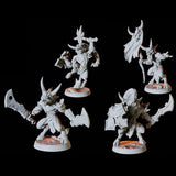 Four Devil Imp Soldiers Miniature for Dungeons and Dragons, Pathfinder or other TTRPGs