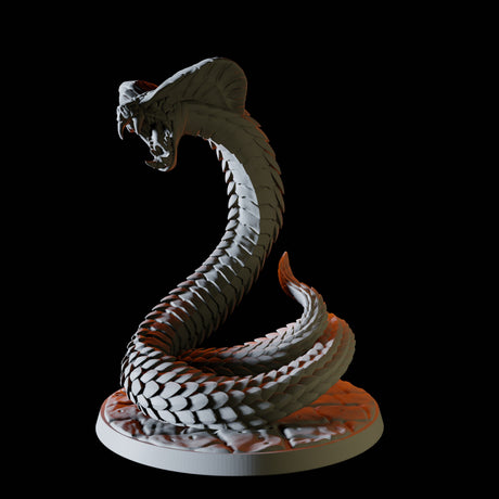 Four Giant Snakes Miniature for Dungeons and Dragons, Pathfinder or other TTRPGs