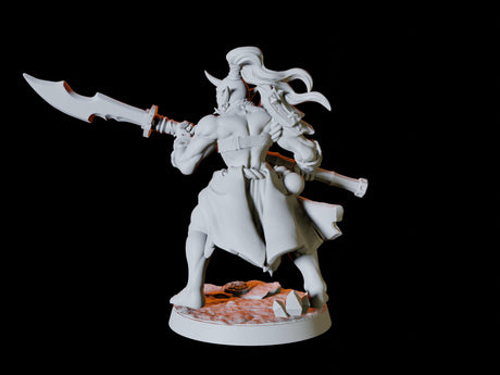 Four Japanese Inspired Orc Soldiers Miniature for Dungeons and Dragons, Pathfinder or other TTRPGs