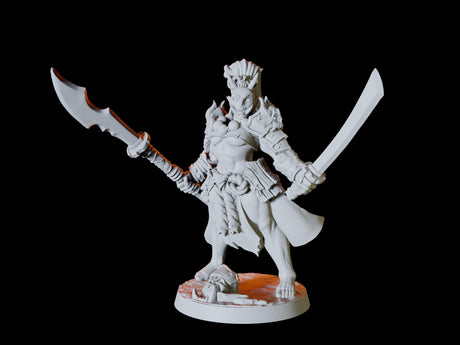 Four Japanese Inspired Orc Soldiers Miniature for Dungeons and Dragons, Pathfinder or other TTRPGs