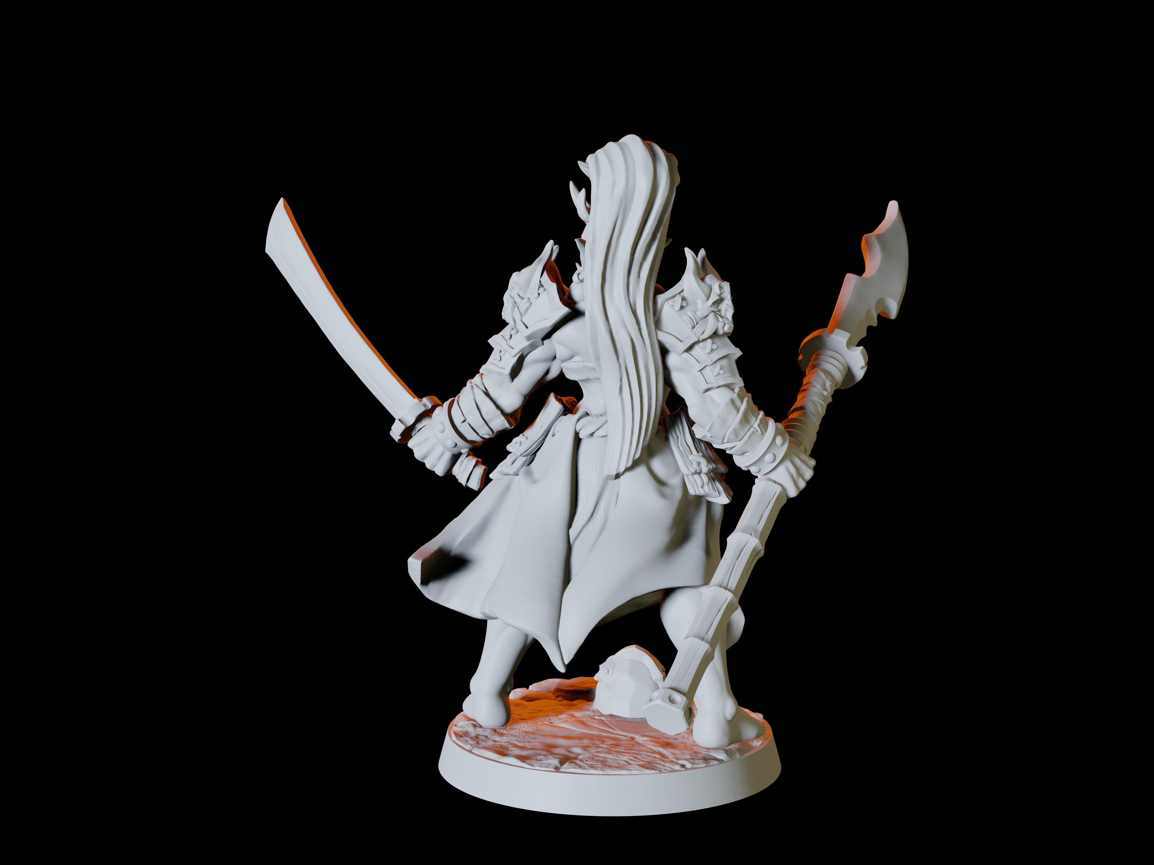 Four Japanese Inspired Orc Soldiers Miniatures for Dungeons and Dragons - Myth Forged