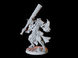 Four Japanese Inspired Orc Soldiers Miniature for Dungeons and Dragons, Pathfinder or other TTRPGs