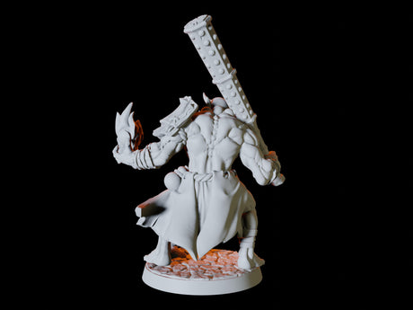 Four Japanese Inspired Orc Soldiers Miniature for Dungeons and Dragons, Pathfinder or other TTRPGs