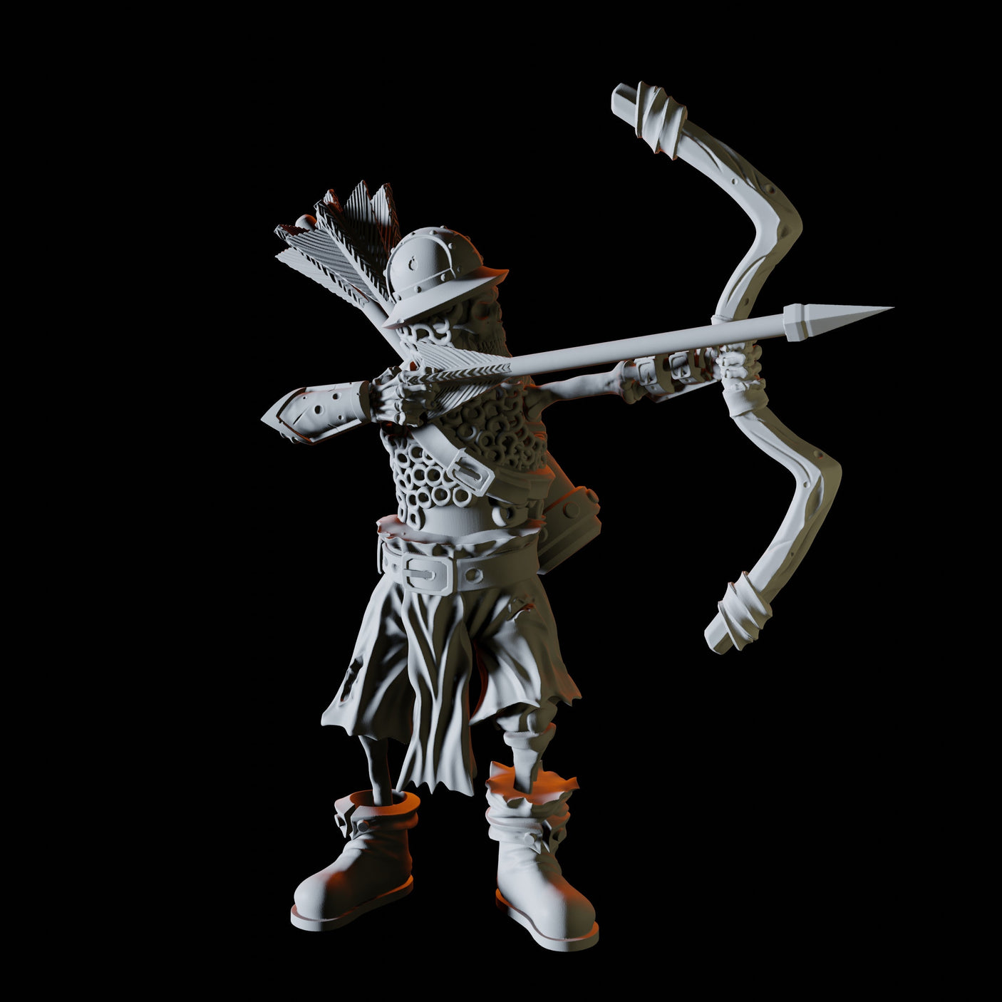 Four Skeletons Miniature for Dungeons and Dragons, Pathfinder or other TTRPGs