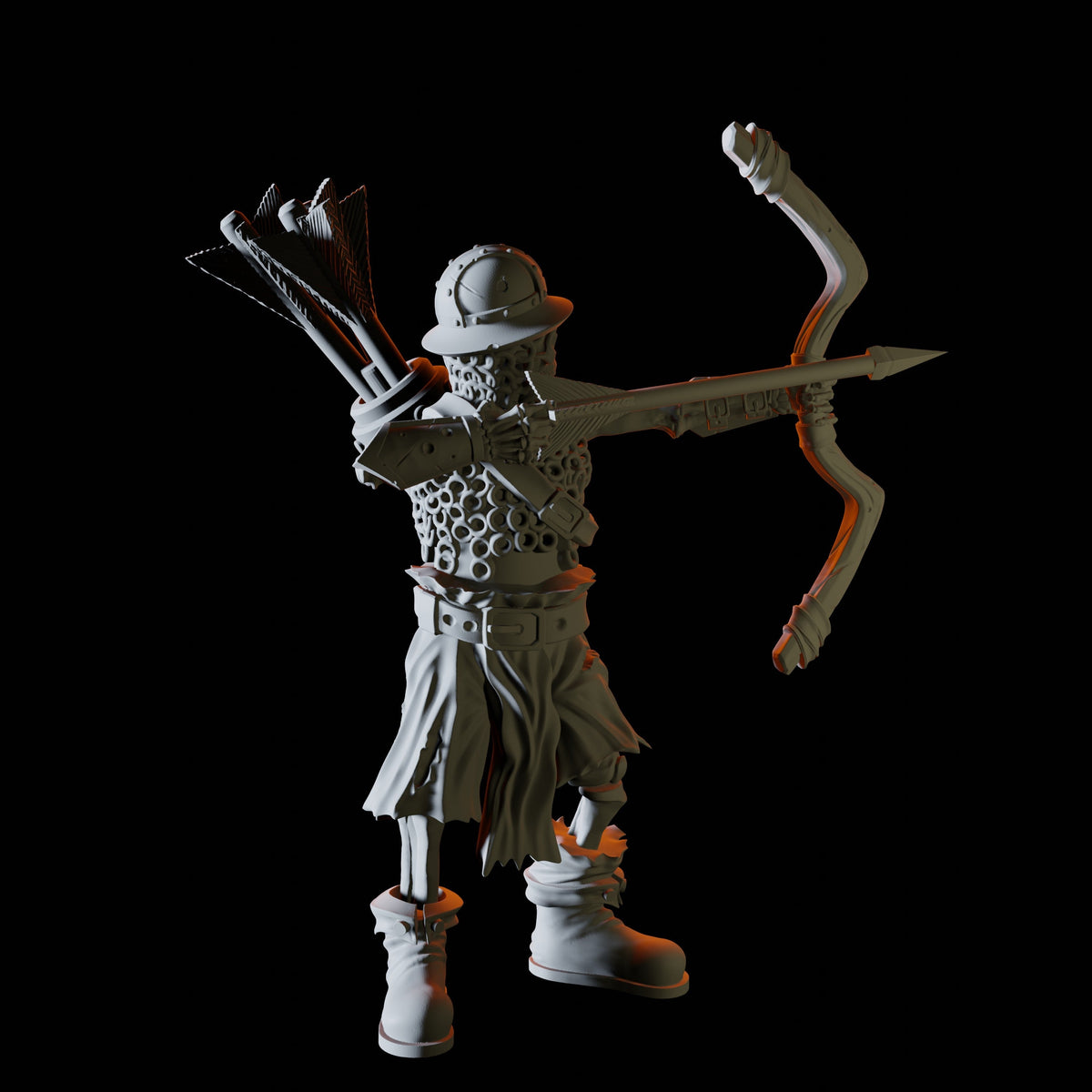 Four Skeletons Miniature for Dungeons and Dragons, Pathfinder or other TTRPGs