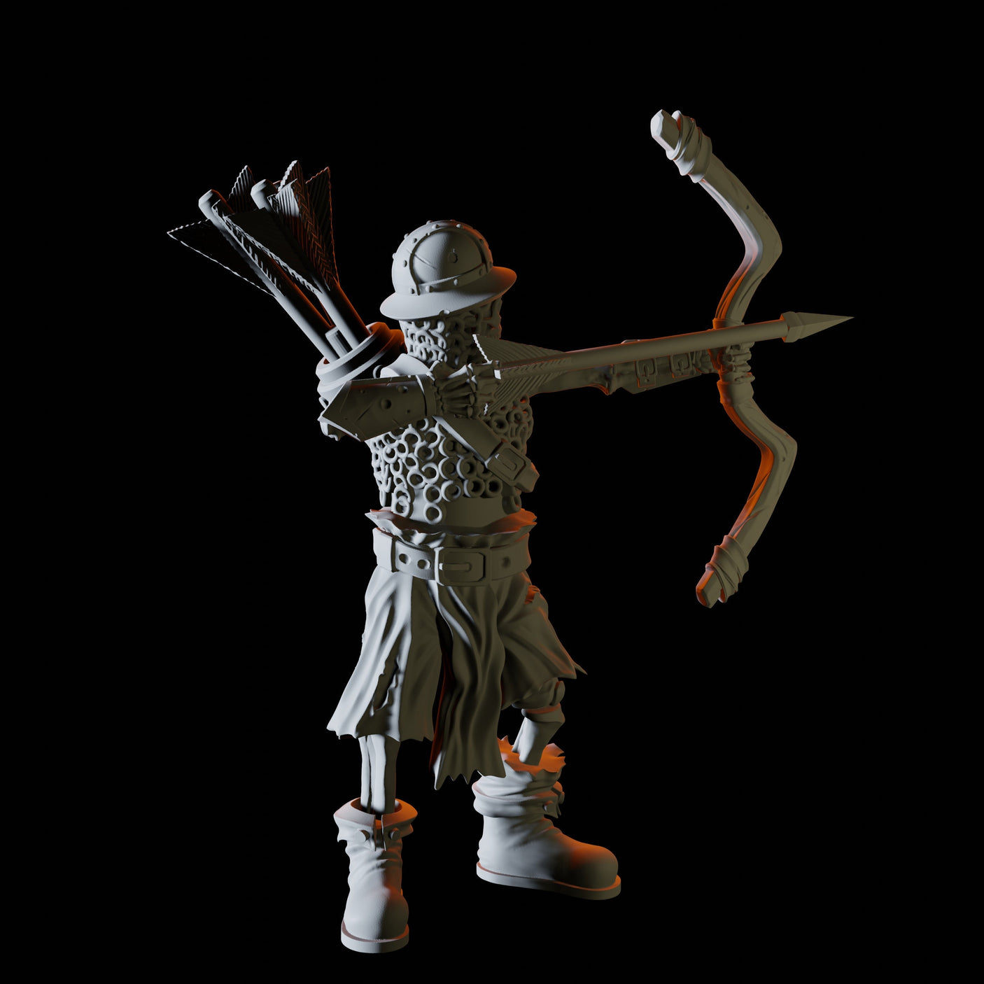 Four Skeletons Miniature for Dungeons and Dragons, Pathfinder or other TTRPGs