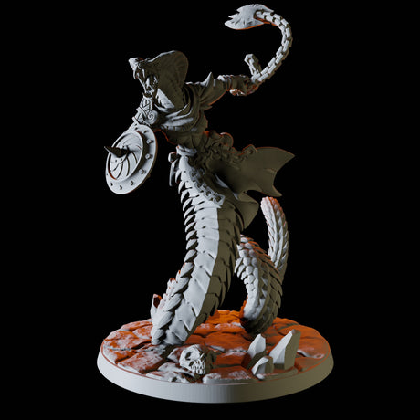 Four Yuan-Ti Abominations Miniature for Dungeons and Dragons, Pathfinder or other TTRPGs