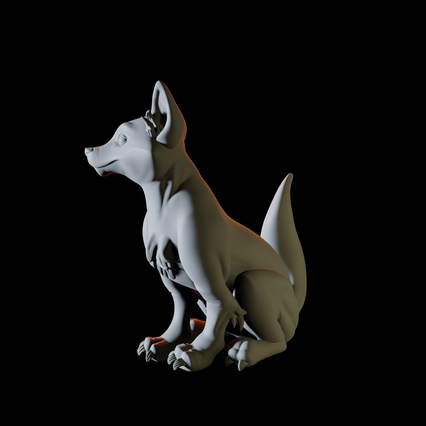Fox Familiar Miniature for Dungeons and Dragons, Pathfinder or other TTRPGs