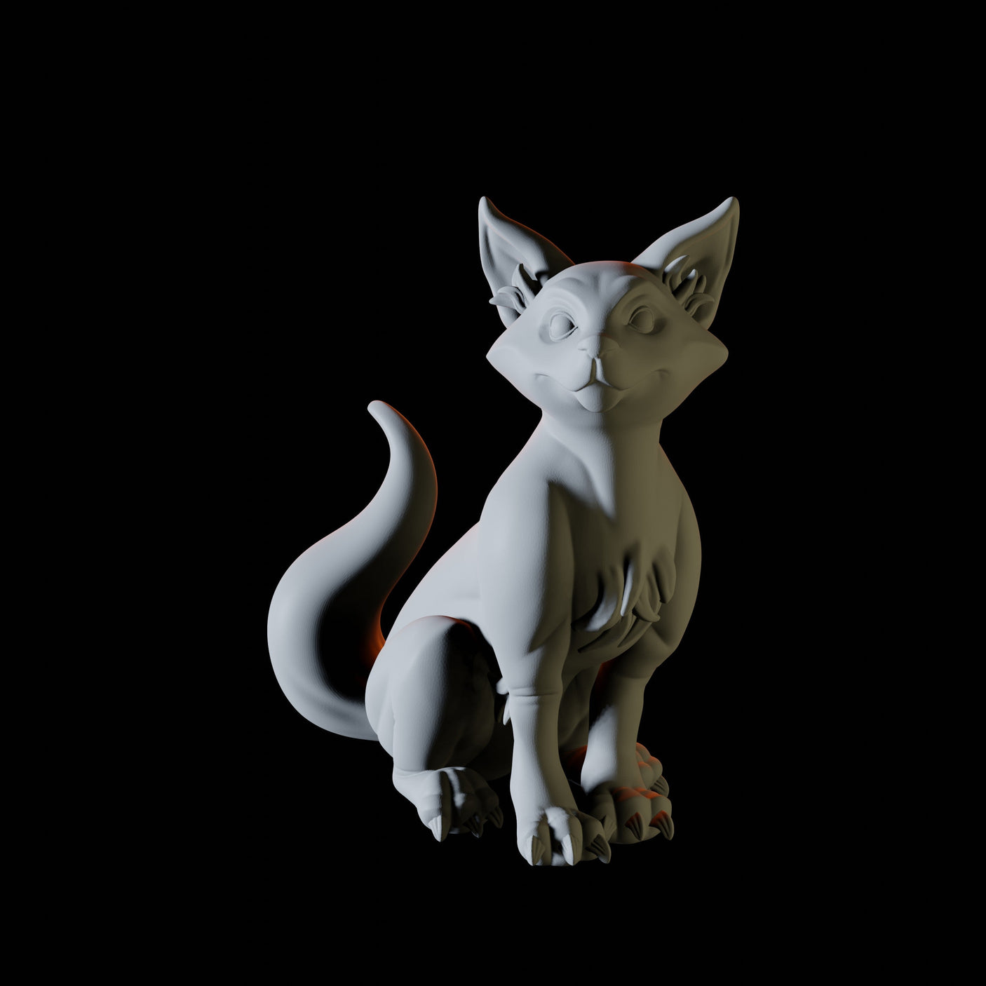 Fox Familiar Miniature for Dungeons and Dragons, Pathfinder or other TTRPGs