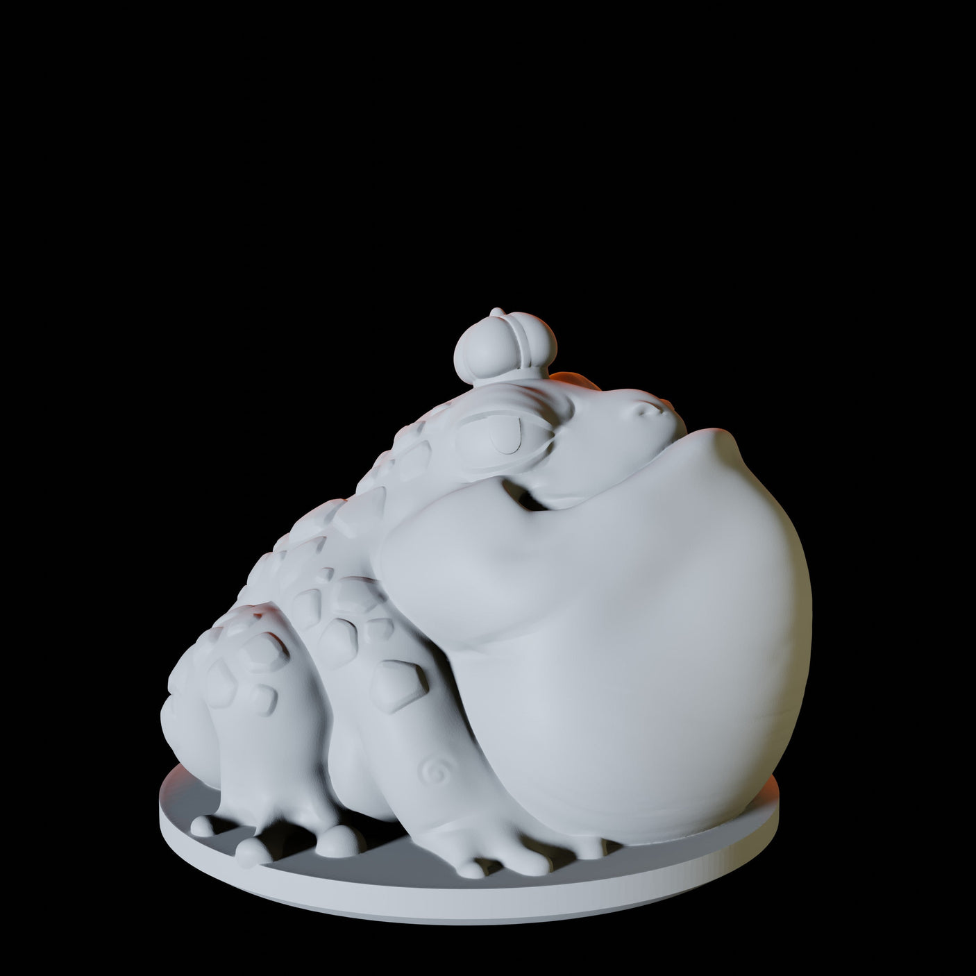 Frog Familiar Miniature for Dungeons and Dragons, Pathfinder or other TTRPGs