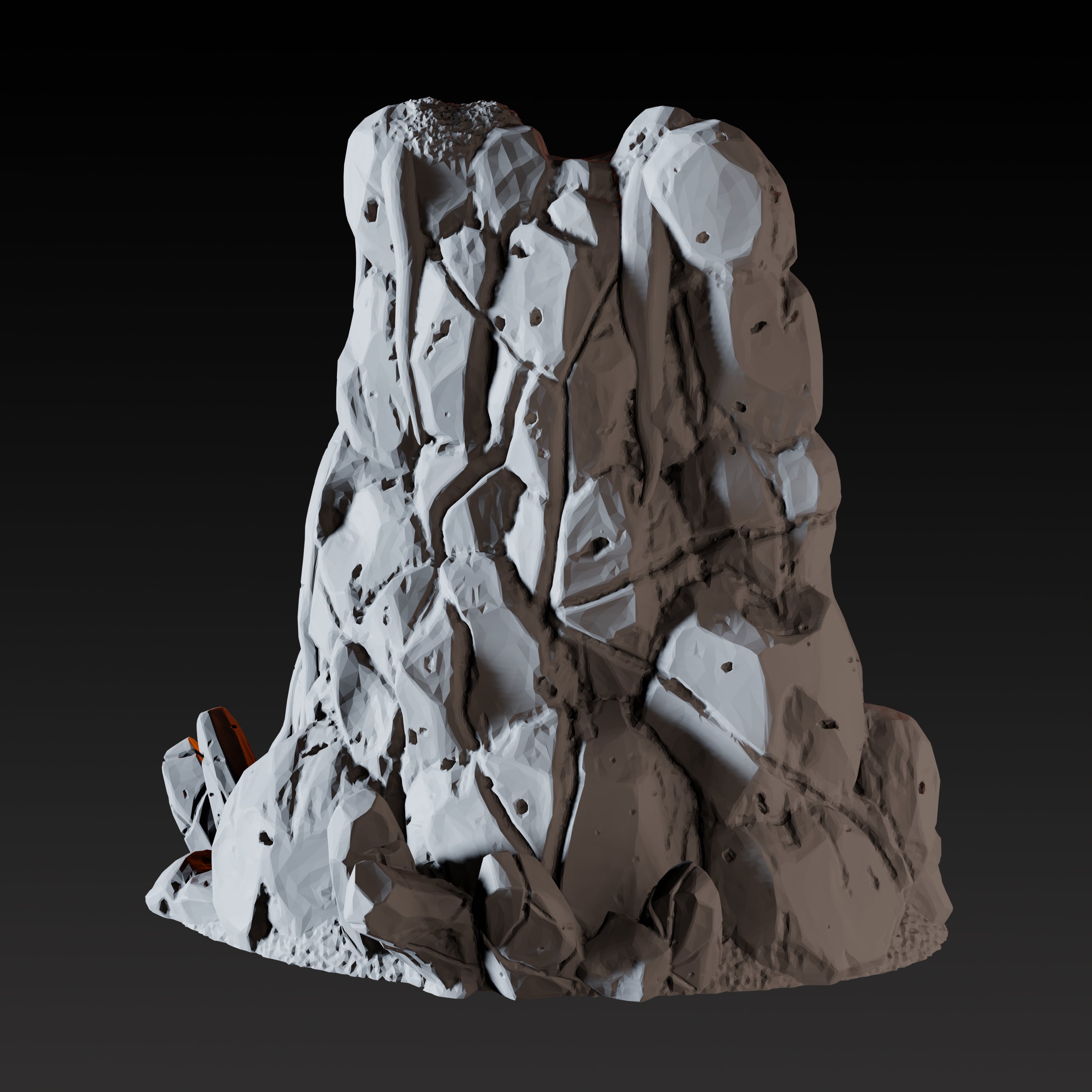 Frozen Waterfall A - Arctic Scatter Terrain Miniature for Dungeons and Dragons - Myth Forged