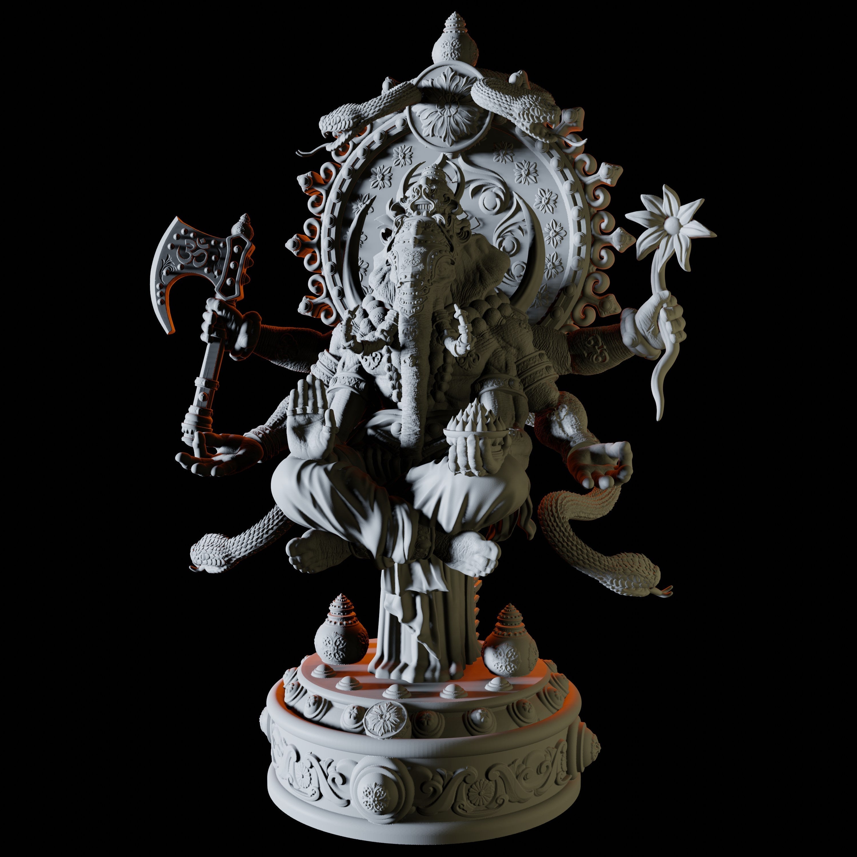 Ganesh Miniature for Dungeons and Dragons - Myth Forged