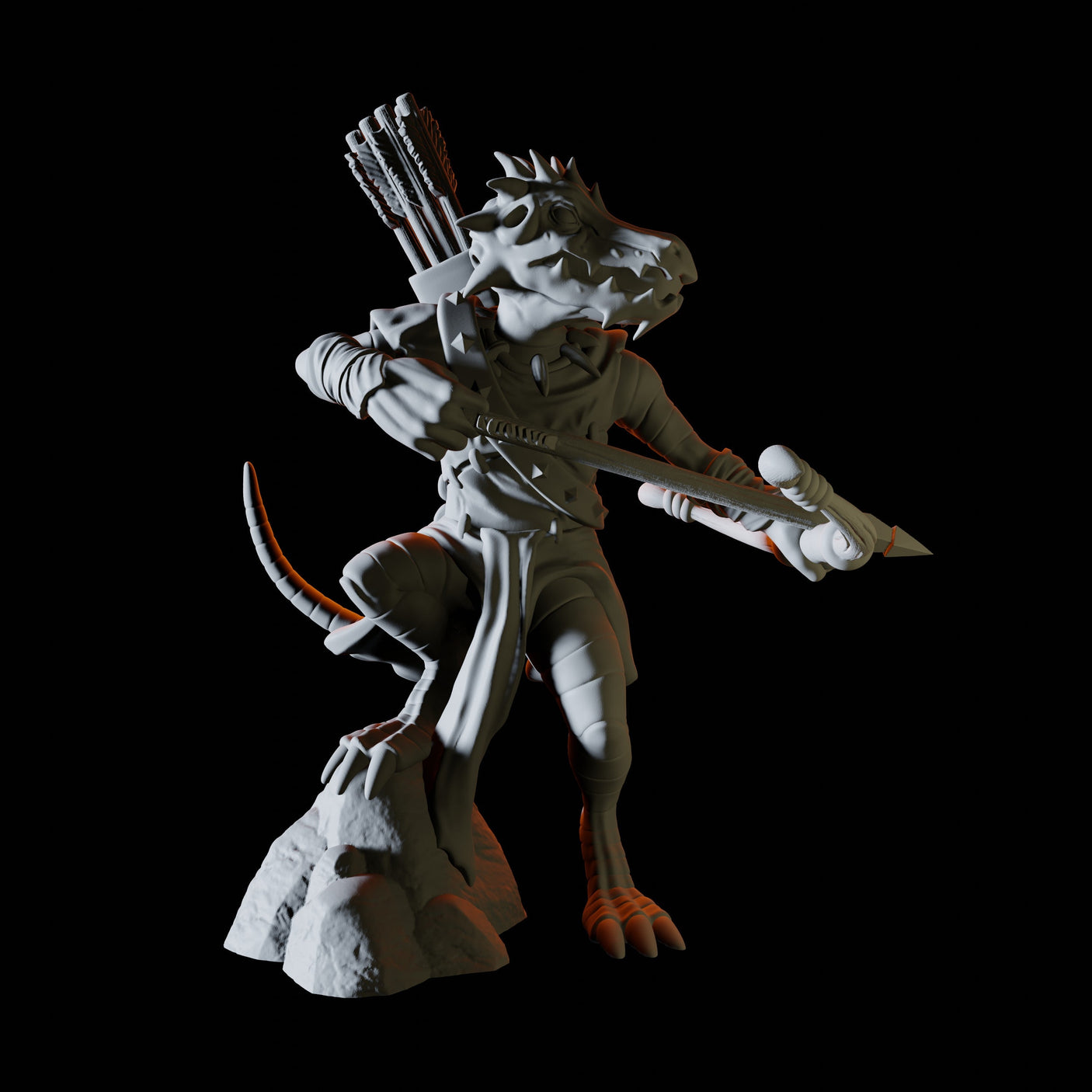 Gang of Kobolds Miniature for Dungeons and Dragons, Pathfinder or other TTRPGs