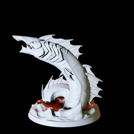 Giant Eel Type A Miniature for Dungeons and Dragons, Pathfinder or other TTRPGs