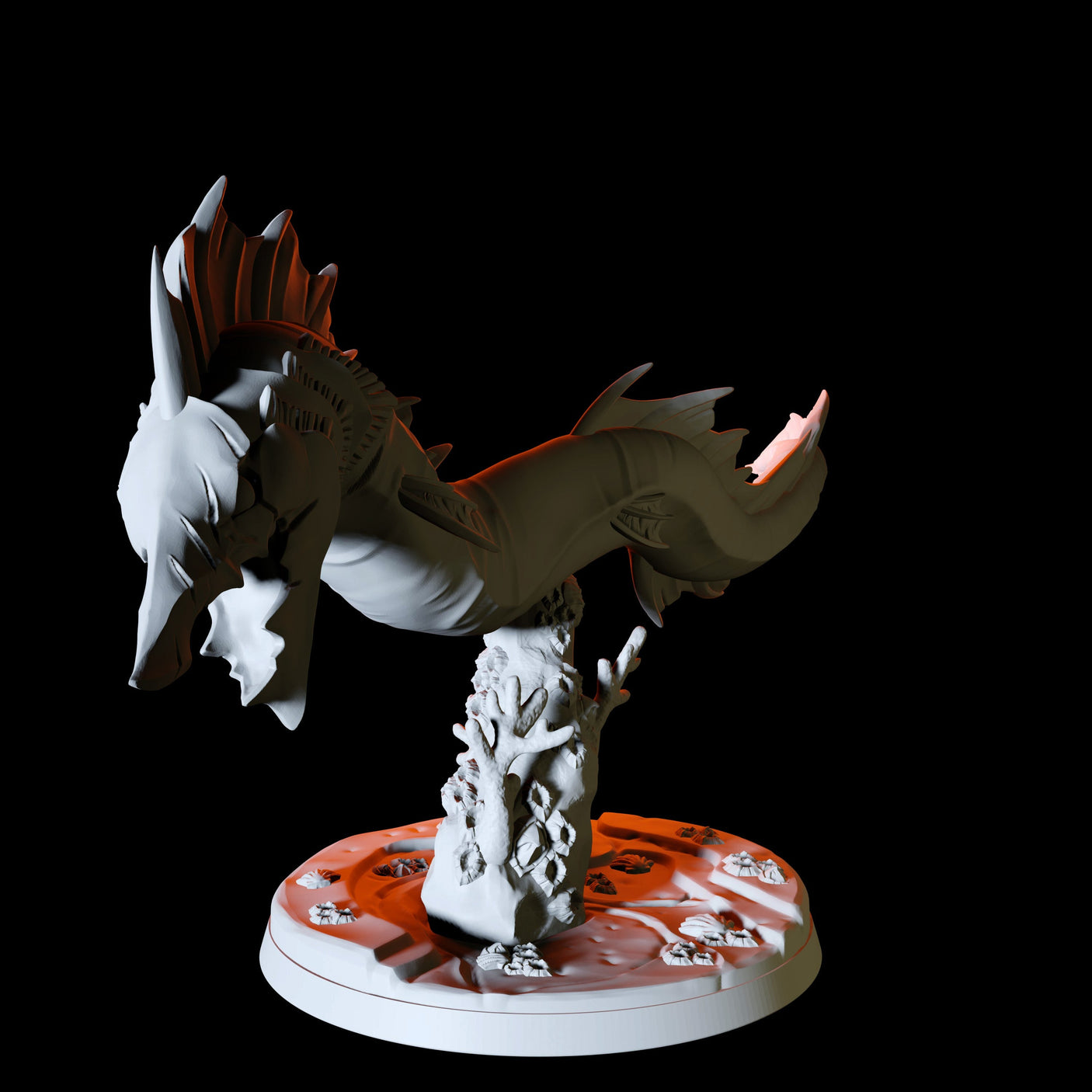 Giant Eel Type B Miniature for Dungeons and Dragons, Pathfinder or other TTRPGs