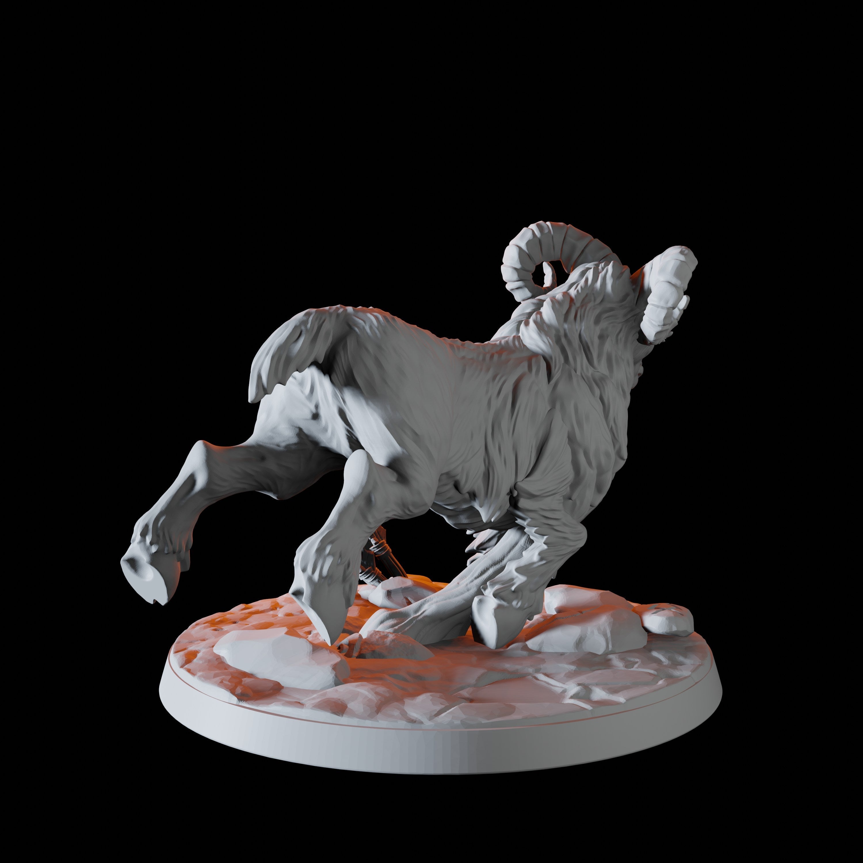Giant Ram Miniature D for Dungeons and Dragons - Myth Forged