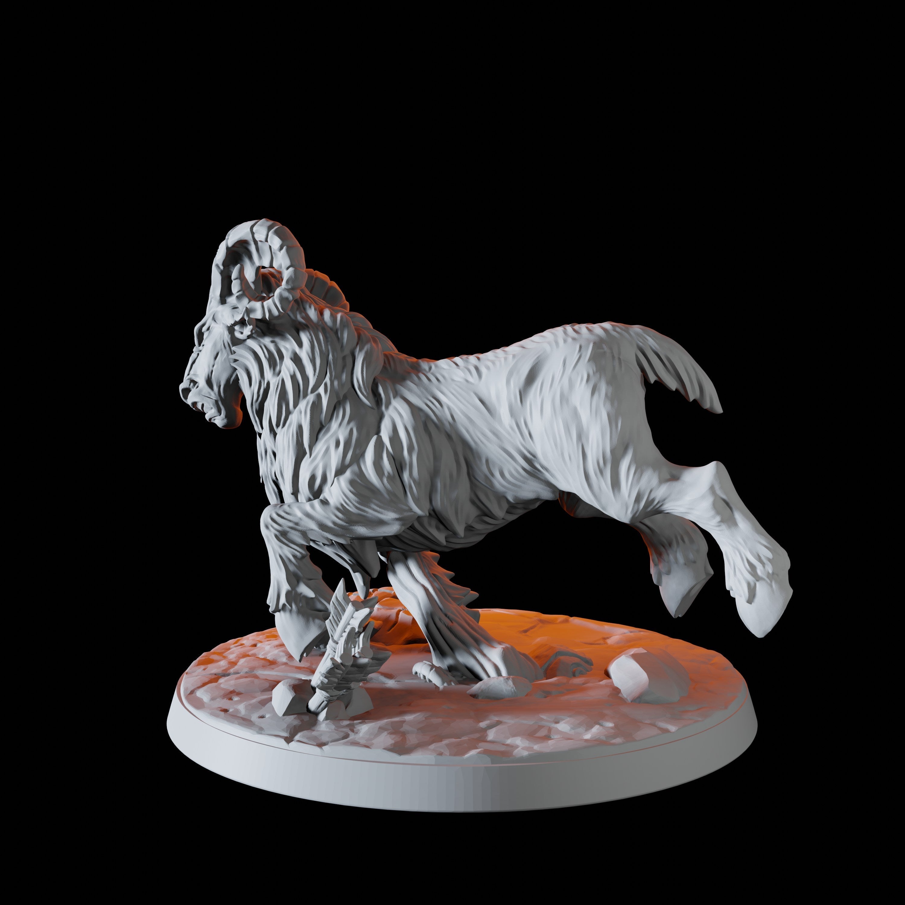 Giant Ram Miniature D for Dungeons and Dragons - Myth Forged