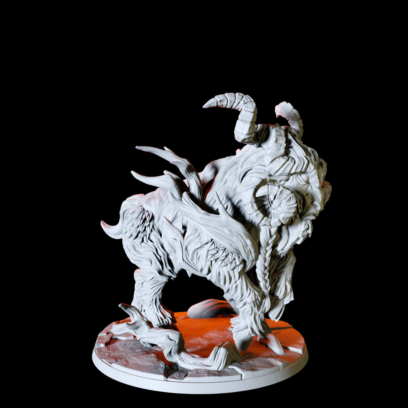 Giant Ram Miniature for Dungeons and Dragons, Pathfinder or other TTRPGs