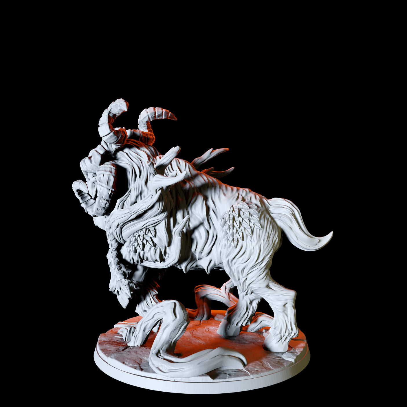Giant Ram Miniature for Dungeons and Dragons, Pathfinder or other TTRPGs