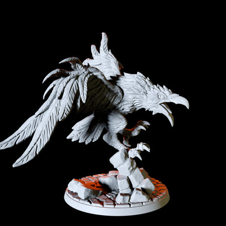 Giant Raven Miniature for Dungeons and Dragons, Pathfinder or other TTRPGs