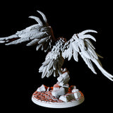 Giant Raven Miniature for Dungeons and Dragons, Pathfinder or other TTRPGs