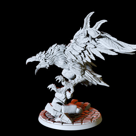 Giant Raven Miniature for Dungeons and Dragons, Pathfinder or other TTRPGs
