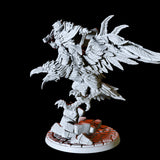 Giant Raven Miniature for Dungeons and Dragons, Pathfinder or other TTRPGs