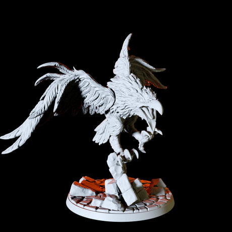 Giant Raven Miniature for Dungeons and Dragons, Pathfinder or other TTRPGs