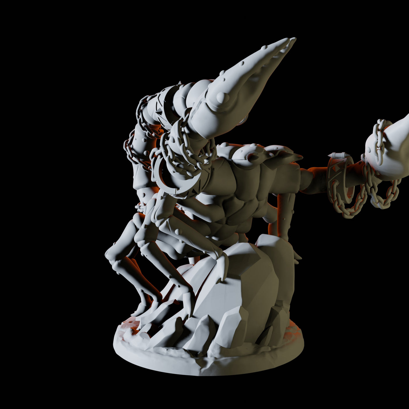 Giant Scorpion on a rock Miniature for Dungeons and Dragons, Pathfinder or other TTRPGs