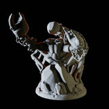 Giant Scorpion on a rock Miniature for Dungeons and Dragons, Pathfinder or other TTRPGs