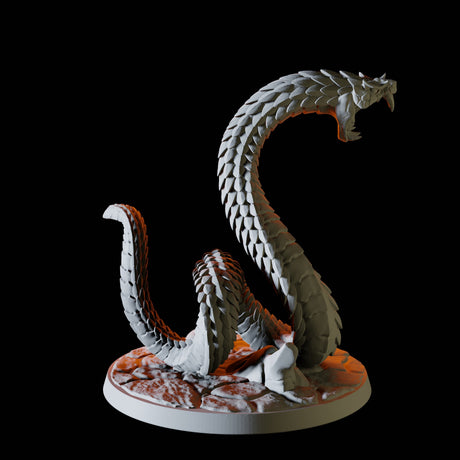 Giant Snake A Miniature for Dungeons and Dragons, Pathfinder or other TTRPGs